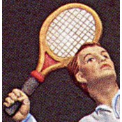 Tennis Player, Head & Racquet Mold