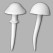 Mayco CD-603 2 Medium Mushroom Garden Stakes (Set, 2 Molds)