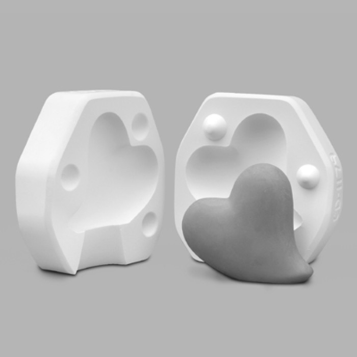 Heart Casting Mold, 3.9 x 3.5 in (10 x 9 cm)