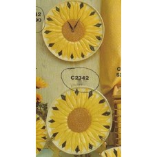 Ceramichrome 2342 Sunflower Plate/Clock Mold