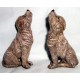 Two Howling Wolf Pups mold