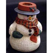 Two Snowmen Candle Holders mold