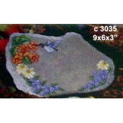 Flowers Hummingbird Standing Stone mold