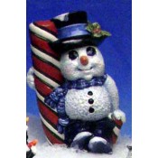 Snowman On Candy Cane mold