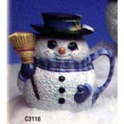 Snowman Teapot with Lid mold