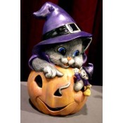 Kitten and Mouse with Pumpkin mold