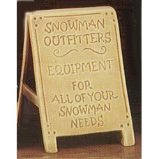 Clay Magic 2371 Snowman Outfitter Sign Mold
