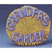Grandpa's Garden Log Slice (2) mold
