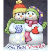 Snowman Cuddler "Cold Nose, Warm Heart" Mold