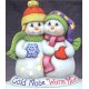 Snowman Cuddler "Cold Nose, Warm Heart" Mold
