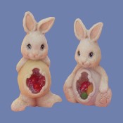Two Small Egg Belly Bunnies Mold