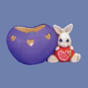 Heart Belly Bunny Candle Cup Mold
