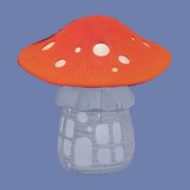 Small Garden Mushroom Cap Mold