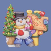 "Open Skating" Snowman Mold