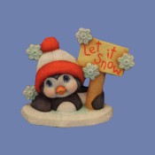 Penguin Ice Popper "Let it Snow" Mold