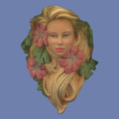 Lady Face Wall Planter Mold