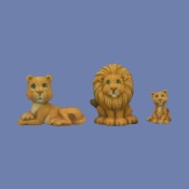 Lion Family Mold