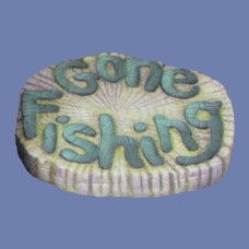 Clay Magic 2510 "Gone Fishing" Log Slice Mold