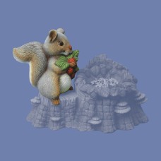 Clay Magic 2519 Garden Stump/Garden Rock Squirrel Mold