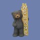 "Welcome" Bear Mold