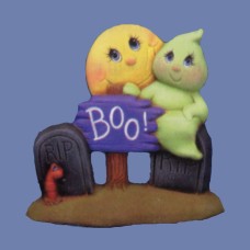 Clay Magic 2537 "Boo" Ghost with Moon Mold