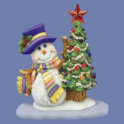 Snowman With Tree Mold
