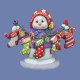 Large Snowman With Stockings Mold