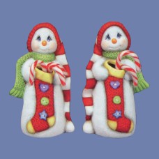 Clay Magic 2565 Snowman Twins (2)  Mold