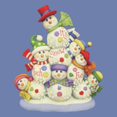 Clay Magic 2569 "Its Snow Much Fun" Snowmen Mold