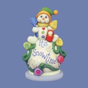 "It's Snowtime" Snowman Mold