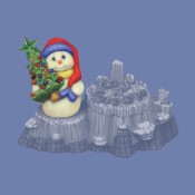 Snowman & Reindeer Stump Box Attachment Mold