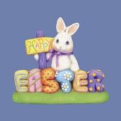 Small "Happy Easter" Bunny Mold