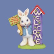 Small "Welcome Spring" Bunny Mold