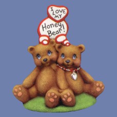 Clay Magic 2598 "I Love My Honey Bear" Bears Mold