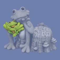 Clay Magic 2604 Stump Frog Arm with baby Frog Attachment Mold
