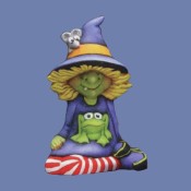 Winnie Witch with Frog Mold