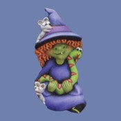 Winsome Witch with Snake Mold