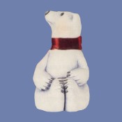 Bundle Up Snowy Polar Bear Mold