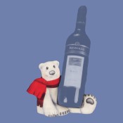 Bundle Up Polar Bear Wine Caddy Mold