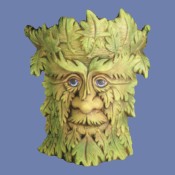 Woodland Green Man Planter Mold