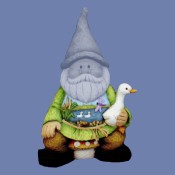 Gnome Sitting Pond Scene Mold