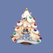 X-Small Tree with Snowman Scene Mold