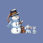 Snowman, Snowdog & Snowcat Mold