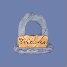 Clay Magic 3238 Welcome Rock Plaque Mold