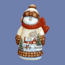 Clay Magic 3294 Whittled Snowman with House Scene Mold