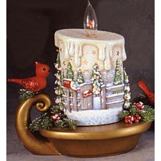 Clay Magic 3394 Small Candle With Gate Scene Mold