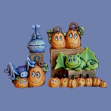 Clay Magic 3469 Monsters and Pumpkins Mold