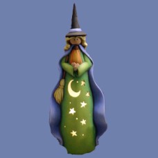 Clay Magic 3474 Tall Witch Holding Pumpkin Mold