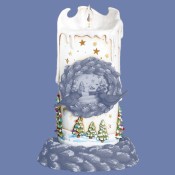 Winter Candle with Inset Mold