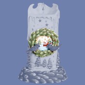 Winter Candle Wreath Attachment Mold